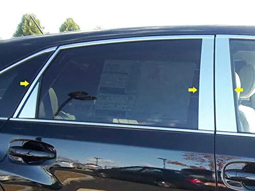 QAA is Compatible with 2009-2015 Toyota Venza 8 Piece Stainless Pillar Post Trim PP29157