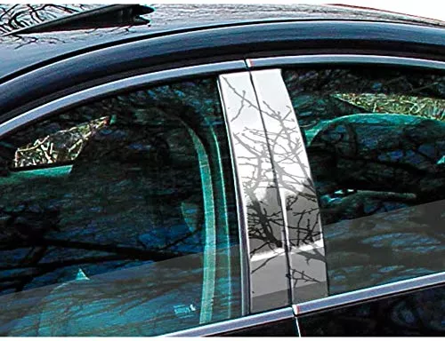 QAA is Compatible with 2011-2013 Volvo S60 4 Piece Stainless Pillar Post Trim PP11385