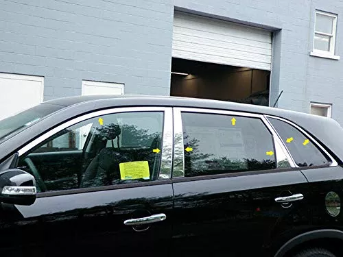 QAA is Compatible with 2011-2016 Kia Sportage 12 Piece Stainless Window Trim Package, Includes Upper Trim and Pillar Posts, NO Window Sills WP11835