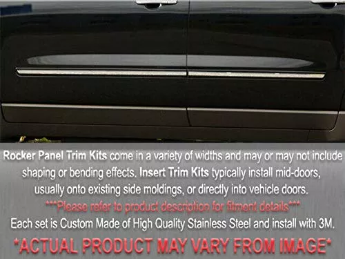 QAA is Compatible with 2011-2016 Kia Sportage 2 Piece Stainless Rocker Panel Trim, On The Rocker, 1.25" Width TH11836