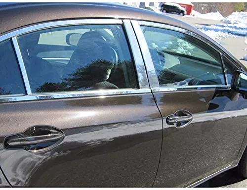 QAA is Compatible with 2012-2016 Honda CR-V 4 Piece Stainless Pillar Post Trim PP12235