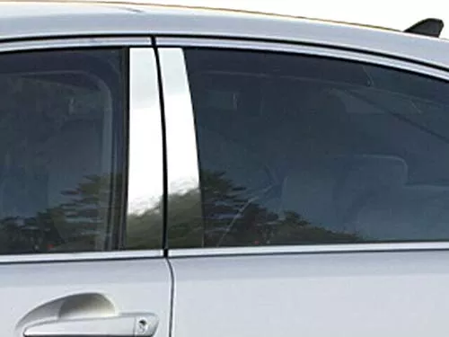 QAA is Compatible with 2013-2018 Lexus Es350 4 Piece Stainless Pillar Post Trim PP13106
