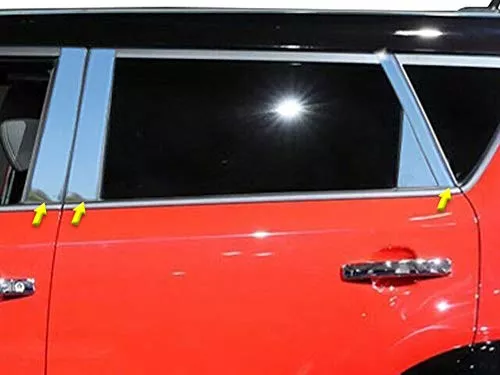 QAA is Compatible with 2014-2019 Kia Soul 6 Piece Stainless Pillar Post Trim PP14831