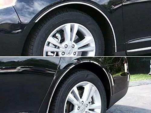 QAA is Compatible with 2014-2020 Chevrolet Impala 4 Piece Stainless Wheel Well Accent Trim, 0.875" Width, Cut to fit with Rocker kit Sold Separately WQ54135