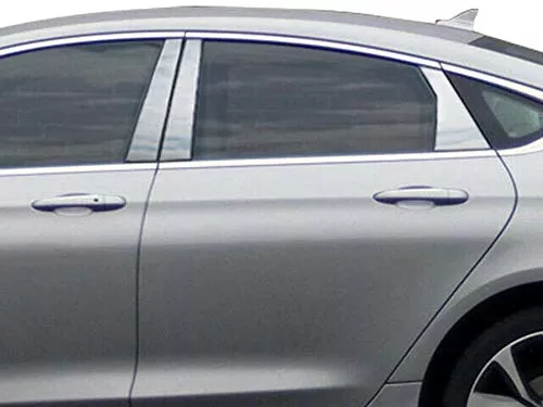 QAA is Compatible with 2015-2017 Chrysler 200 6 Piece Stainless Pillar Post Trim PP55781