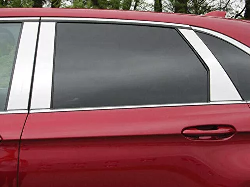QAA is Compatible with 2015-2024 Ford Edge 6 Piece Stainless Pillar Post Trim, Does NOT Include keyless Entry Access PP55613