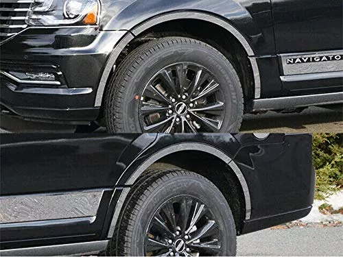 QAA is Compatible with 2016-2020 Chevrolet Malibu 4 Piece Stainless Wheel Well Accent Trim, 0.875" Width WQ56105