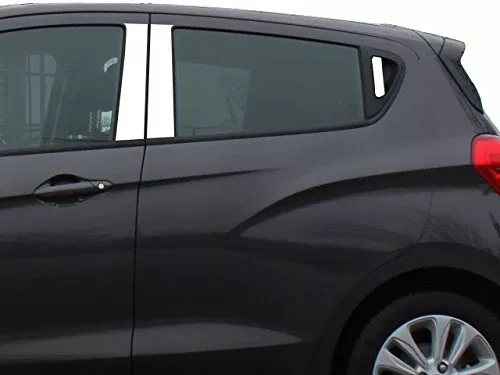 QAA is Compatible with 2016-2020 Chevrolet Spark 6 Piece Stainless Pillar Post Trim, Includes Rear Handle Trim on The pulls only, no Surround PP56111