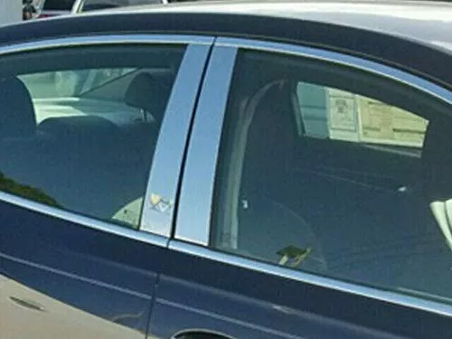 QAA is Compatible with 2017-2019 Buick Lacrosse 4 Piece Stainless Pillar Post Trim PP57520