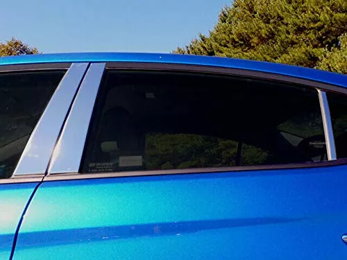 QAA is Compatible with 2017-2020 Hyundai Elantra 6 Piece Stainless Pillar Post Trim PP17341