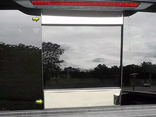 QAA is Compatible with 2017-2026 Honda Ridgeline 2 Piece Stainless Sliding Rear Window Trim Accents RW17240