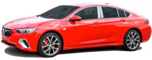 QAA is Compatible with 2018-2020 Buick Regal 6 Piece Stainless Pillar Post Trim PP58578
