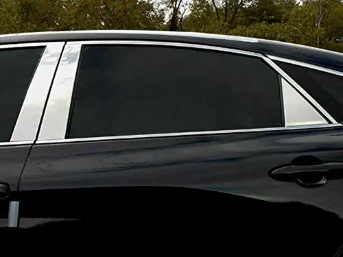 QAA is Compatible with 2019-2022 Toyota Avalon 8 Piece Stainless Pillar Post Trim, Includes Triangle Piece, and Rear Piece PP19167