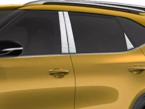 QAA is Compatible with Kia Seltos 2021-2021 6 Piece Stainless Steel Pillar Post Trim, Includes Triangle Piece PP71861