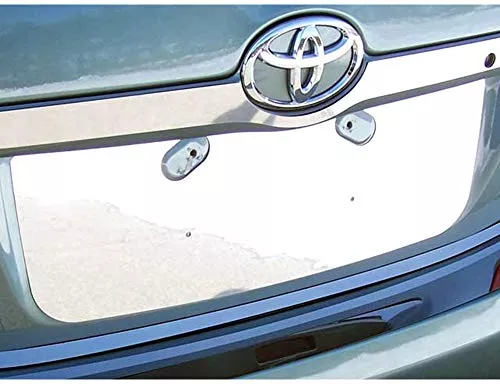QAA Part LP27130 is a 1 Piece Stainless Steel License Plate Bezel That is Compatible with The Toyota Camry 2007-2011