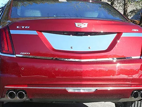 QAA Part LP56230 is a 1 Piece Stainless Steel License Plate Bezel That is Compatible with The Cadillac CT6 2016-2018