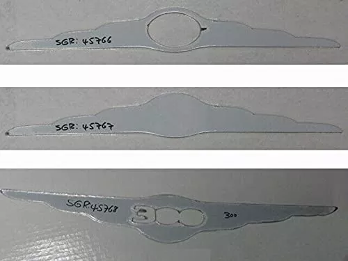 QAA Part SGR45767 is a 1 Piece Stainless Wings Emblem, Solid, No Cut Out That is Compatible with 2005-2010 Universal