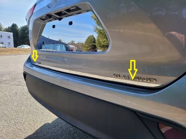 QAA RD71535 is a 1 Piece Stainless Steel Rear Deck Trim, Trunk Lid Accent That is Compatible with Nissan Rogue 2021-2023
