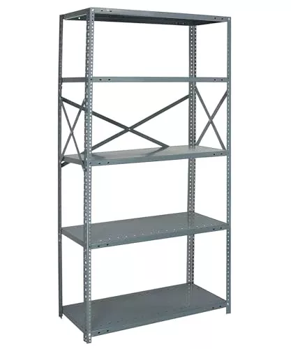 Quantum Storage Systems 75-1836-5 IRONMAN Solid Heavy Duty 5 Shelves 75" H x 36" W x 18" D