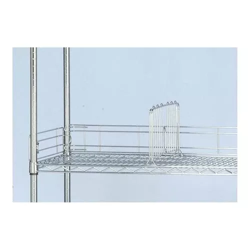 Quantum Storage Systems BL48 Back Ledge for 48" Deep Wire Shelving Units, Chrome Finish, 1" Width x 48" Length x 4" Height