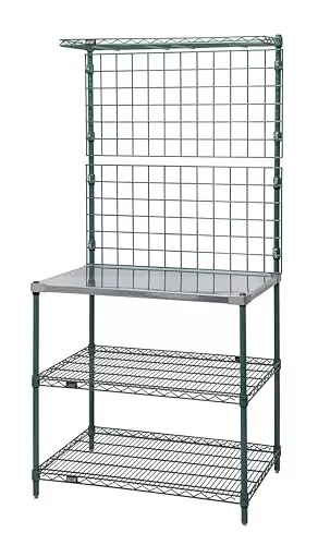 Quantum Storage Systems Drive-Thru Workstation, 48" W x 24" D x 74" H, Green epoxy