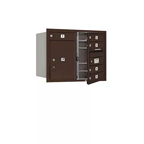 Salsbury Industries 3706D-05ZFU 4C Horizontal Mailbox, Bronze