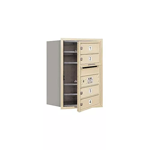 Salsbury Industries 3706S-04SFU 4C Horizontal Mailbox, Sandstone