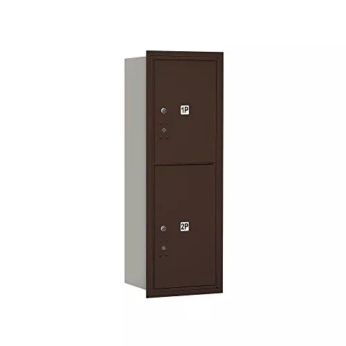 Salsbury Industries 3711S-2PZRP 4C Horizontal Mailbox, Bronze