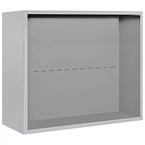 Salsbury Industries 3806D-ALM Surface Mounted Enclosure for 3706 Double Column, Aluminum