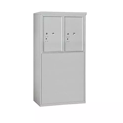 Salsbury Industries 3906D-2PAFU Free Standing Horizontal 4C Mailbox, Aluminum
