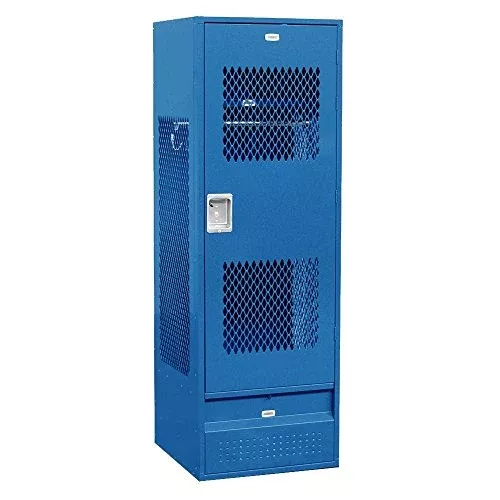 Salsbury Industries 72024BL-U Unassembled 6-Feet High 24-Inch Deep Standard Gear Metal Locker Ventilated Door, Blue