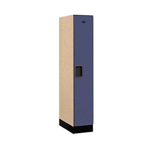 Salsbury Industries Single Tier Designer Wood Locker, Blue, 5' 1" x 21"