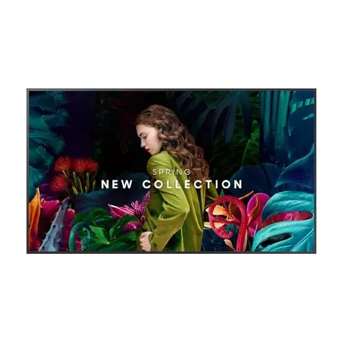 Samsung 50” Commercial UHD Signage, 28.5mm Depth, Dynamic Crystal Color, Quantum Processor Lite 4K, Ultra Slim Depth, Home UI, Centered VESA Holes, 3-Year Warranty, LH50QBCEBGCXGO