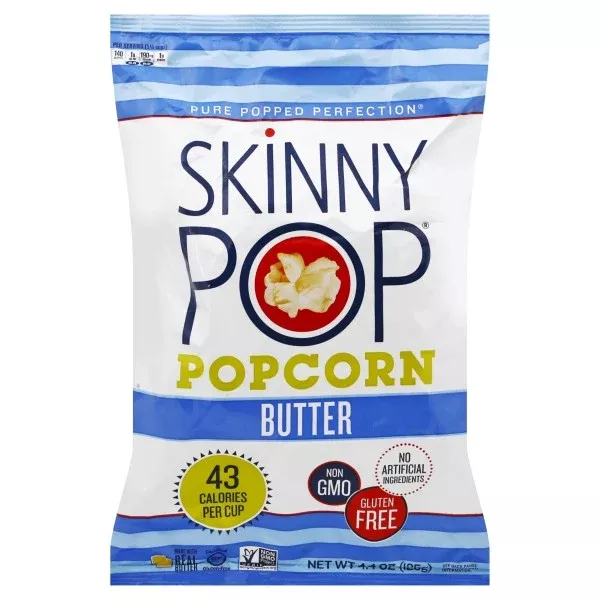Sknypop Butter Popcorn- Case Of12 X 4.4 Oz- Skinnypop Popcorn
