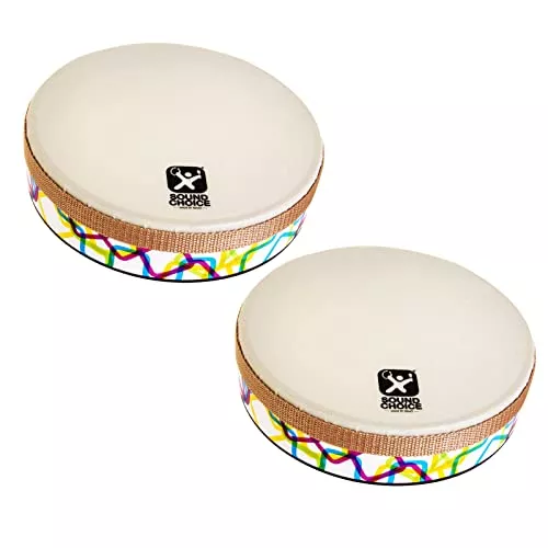 Sound Choice WEPWM8408HD-2 8-Inch Remo Hand Drum, Pack of 2