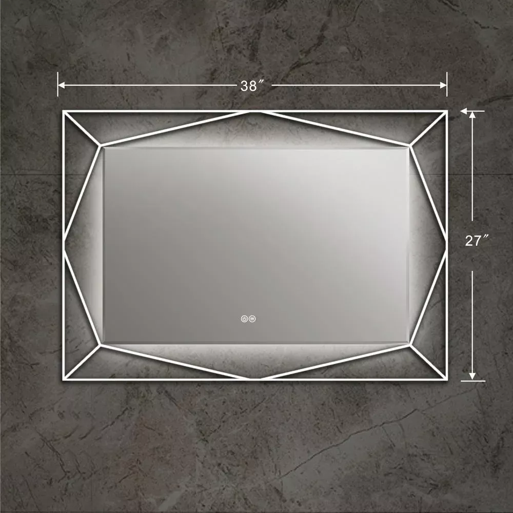 SPECULO Back Lit LED Mirror 6000K Daylight White 39'' Wide - CHLOE Lighting