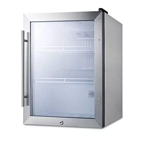 Summit 15” Refrigerator, Built-in Capable, Outdoor Refrigerator, 3.0 cu.ft.Capacity, Stainless Steel- SPR316OSCSS