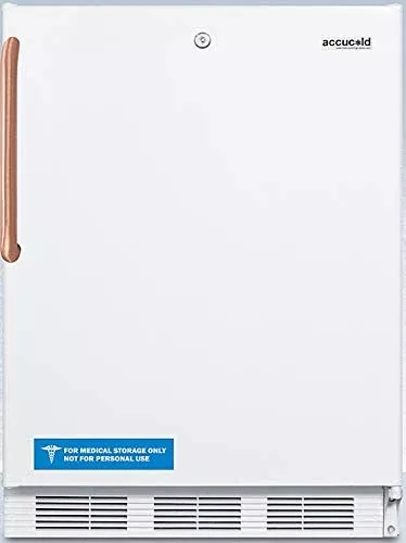 Summit Appliance FF6LWBIPLUS2 Built-in 24" Wide All-Refrigerator in White with Auto Defrost, Lock, NIST Calibrated Thermometer, Digital Thermostat, Door Storage and Internal Fan