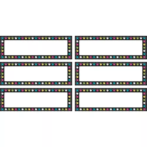Teacher Created Resources Chalkboard Brights Labels Magnetic Accents, 20 Per Pack, 3 Packs