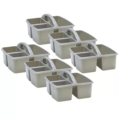 Teacher Created Resources Eucalyptus Green Plastic Storage Caddy, Pack of 6