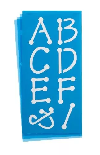Westcott LetterCraft Stencil, Spot Font, 2-Inch Characters (15835)
