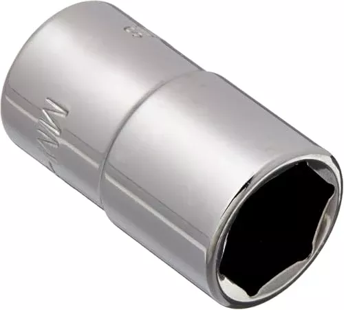 Williams JHWMM-609 SUPERTORQUE 1/4-Inch Drive Shallow Metric Socket, 6 Point, 9MM Size, High-Polished Chrome Finish, Designed For Use On 6 Point Fasteners