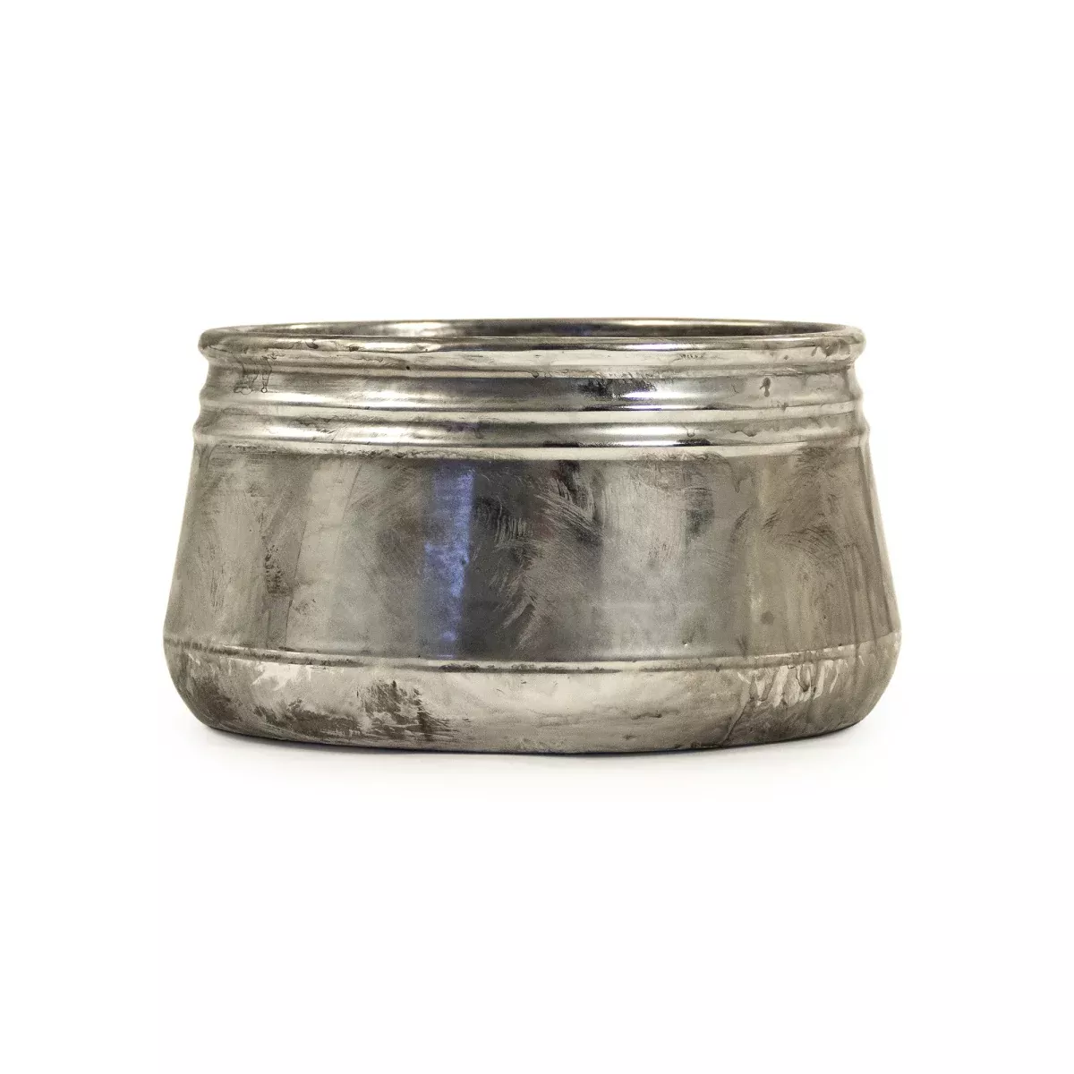 Zentique 10041S A840 Distressed Metallic Can-Shaped VaseSmall